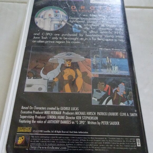 Star Wars Droids: The Pirates and the Prince - Animated Classics - VHS Tape 1985 - Picture 2 of 4